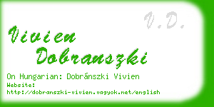 vivien dobranszki business card